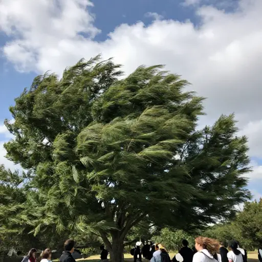 今天风很大。