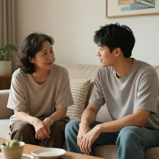 她仍然和她未婚的儿子住在一起。