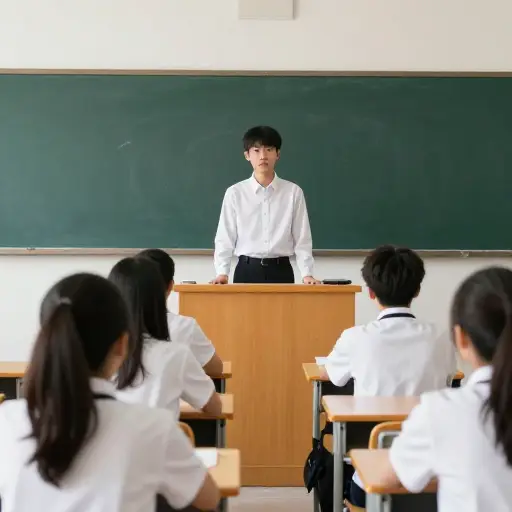 我被选为代表全班发言。