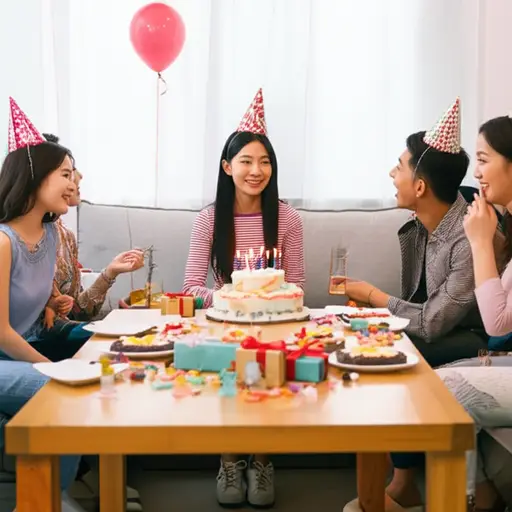 她喜欢举办小型派对来庆祝朋友的生日。