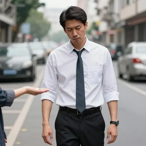 他拒绝乞讨，宁愿维护自己的尊严。