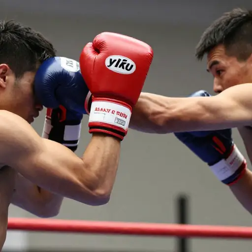 抬起手套挡住这一拳。