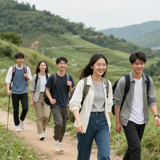 许多学生在间隔年期间去背包旅行。