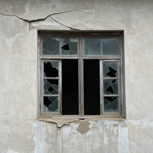 这栋建筑不安全。