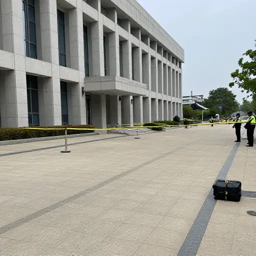 调查显示大使馆附近被放置了一个爆炸物。