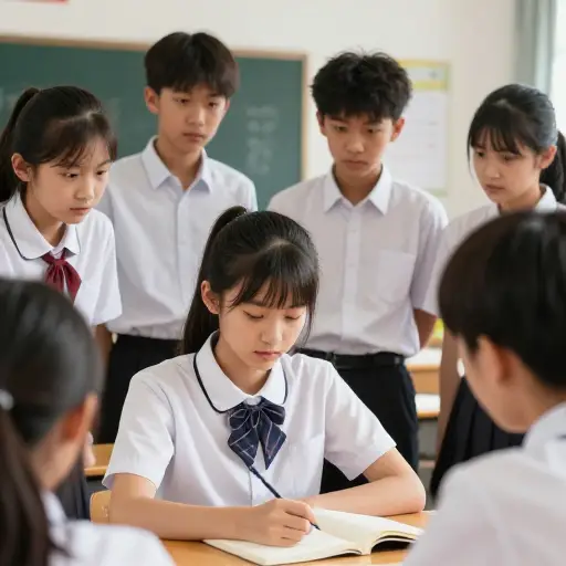一些学生欺负新来的孩子，因为他很安静。