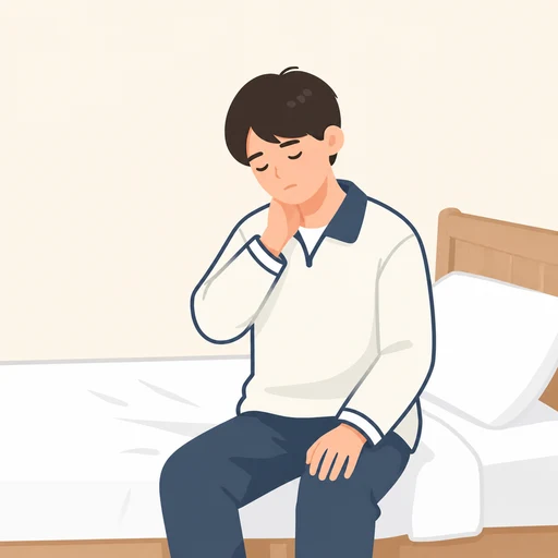 我动不了脖子。