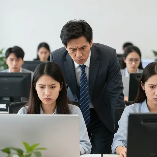 他对同事表现得像个令人厌恶的人。