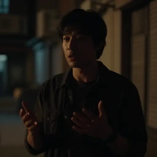 我能听出那是一个男人的声音，但我没能识别出来。
