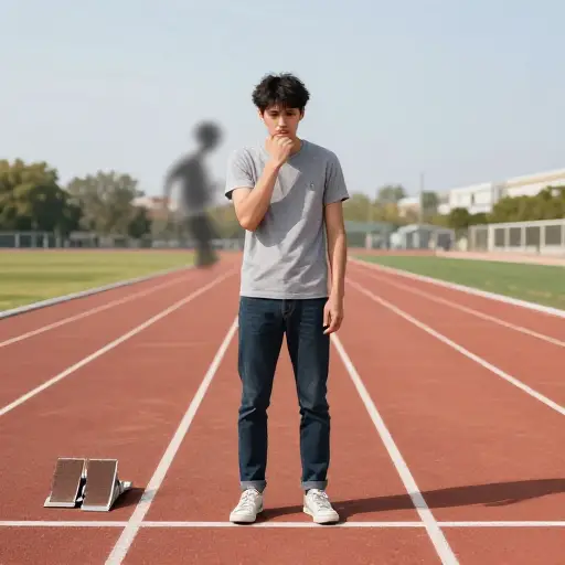 他认为自己对失败的恐惧阻碍了他。