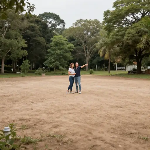 他们买了一块地来建造他们的梦想家园。