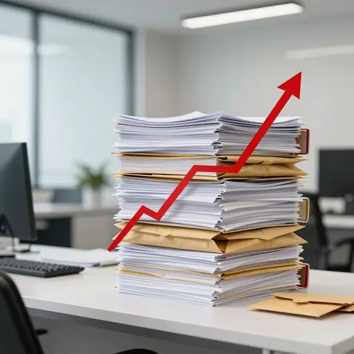 这家公司积累了巨额债务。