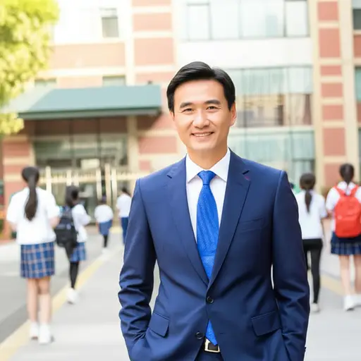 约翰逊先生是我们学校的校长。