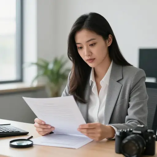 她是一名私人调查员。