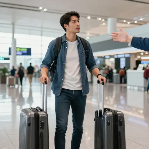 你能帮我们拿一下行李吗？