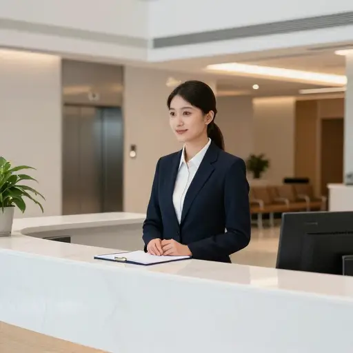 到达后请到接待处报到。