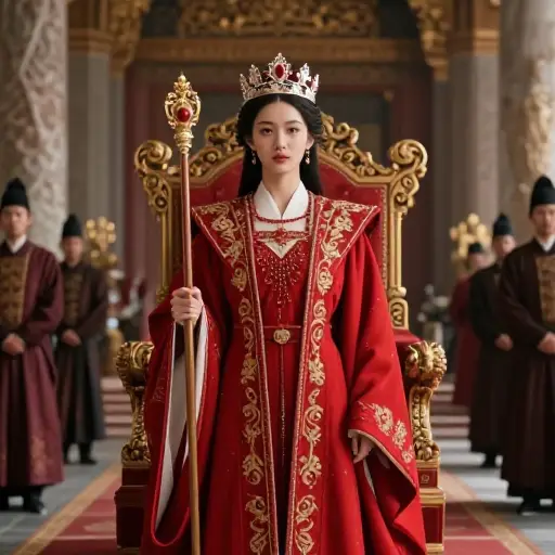在她的幻想中，她是一位统治王国的强大女王。