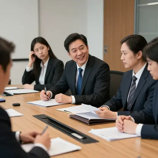 在严肃的商业会议期间，他的玩笑显得不合时宜。