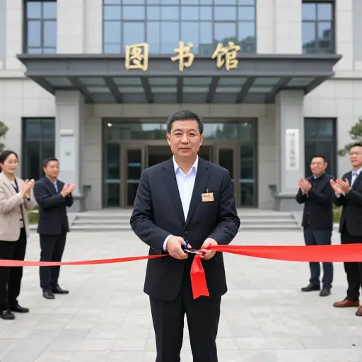 市长将为新的图书馆举行开幕仪式。