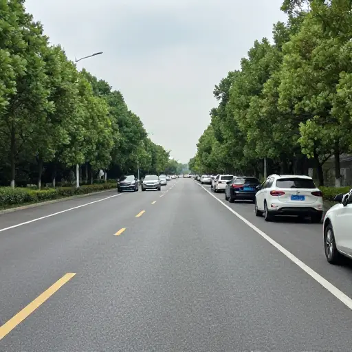 这条路很宽。