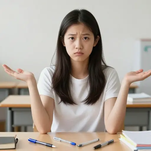 她丢了笔，但谁在乎呢？反正很便宜。
