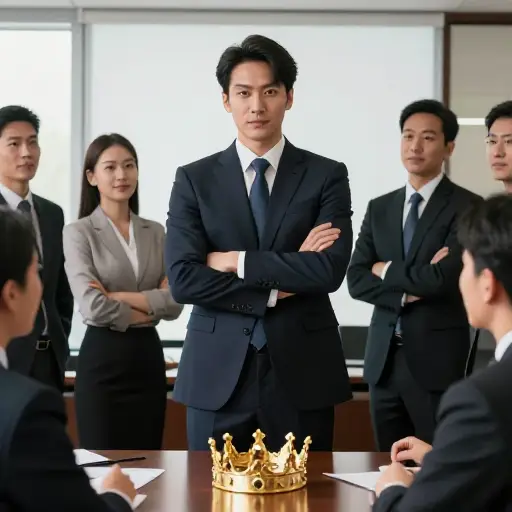 他是办公室的国王，打个比方。