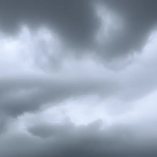 乌云密布的天空预示着暴风雨即将来临。