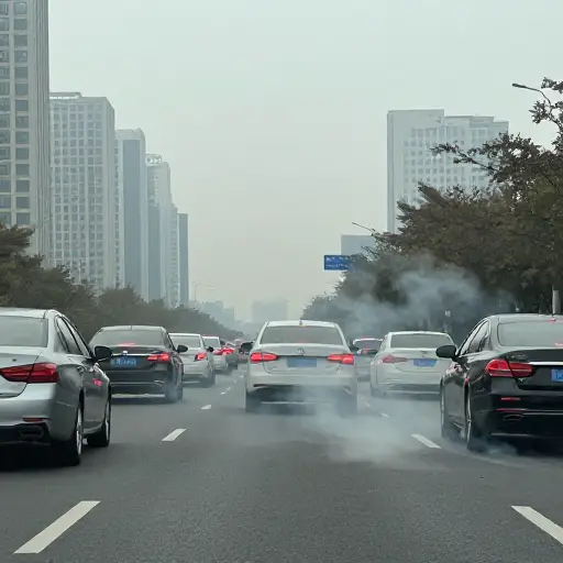 汽车尾气是城市空气污染的重要贡献者。