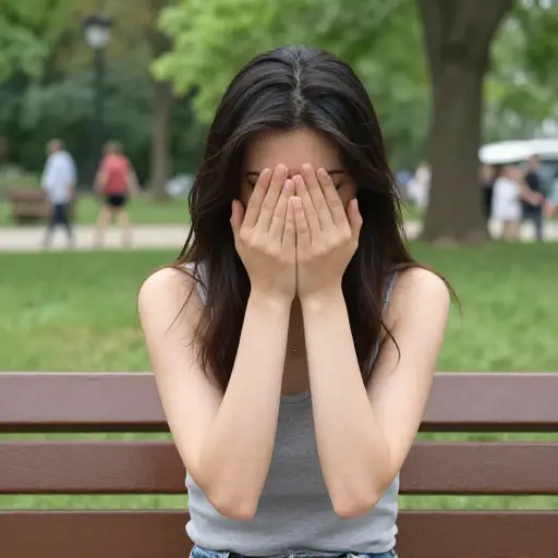 她是真的难过还是只是在假装？