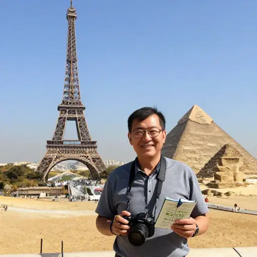在退休前，我广泛旅行并学习了不同的文化。