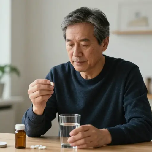 他因神经问题而服药。