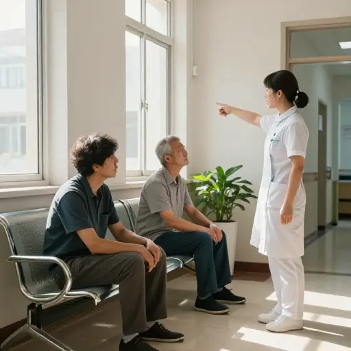 在诊室外面等了将近四个小时后，护士终于叫他们进去了。