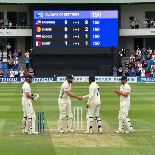 板球队在激动人心的最后一轮后打平了。