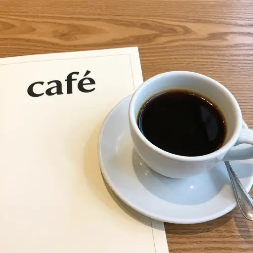 在 'café' 的 'e' 上有一个尖音符号。