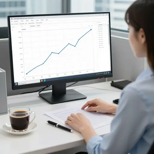 分析师用上个季度的销售数据推算全年营收。