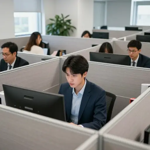 他在公司里职位很低，没什么影响力。