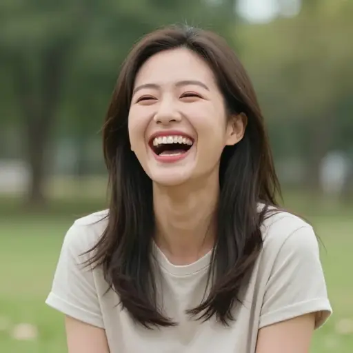 她独特的笑声是她的标志性特征。
