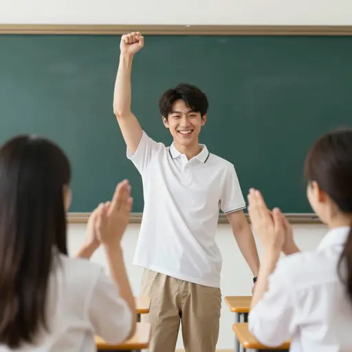 你考试得了高分——真为你高兴！
