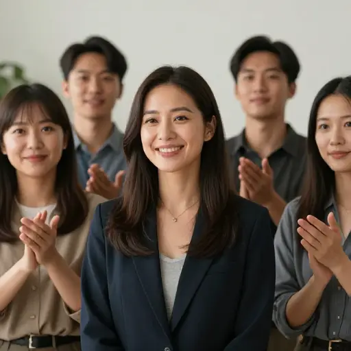 她以她的真诚让我们钦佩。