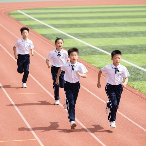 他在比赛中跑得很慢。