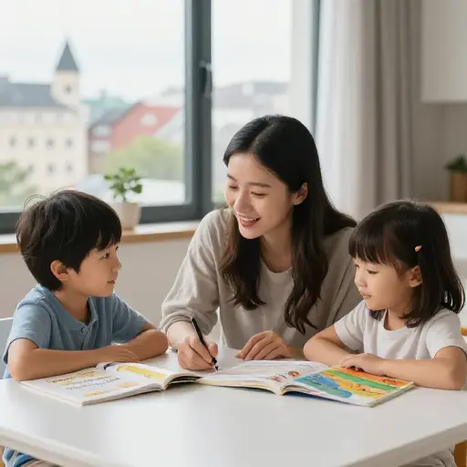 我觉得在国外待一年会对她大有好处，让她照顾孩子、学好英语，并从不同角度看生活。