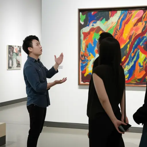 他明明不懂艺术却总是谈论抽象派画作，显得很做作。