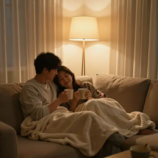 今晚我们待在家里看视频吧。
