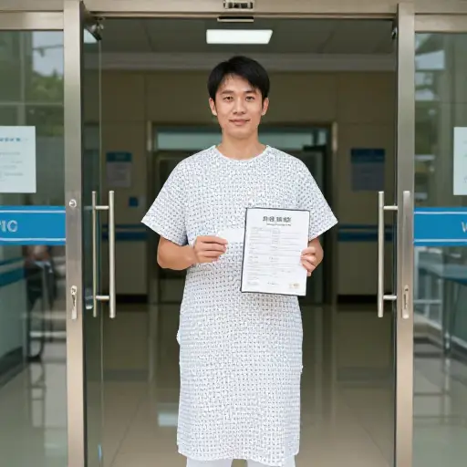 他自愿要求出院。