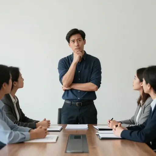 他犹豫了一下，然后提出了那个萦绕在每个人心头的问题。