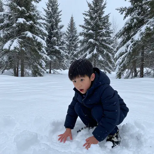 搬到加拿大之前，我从未见过雪。