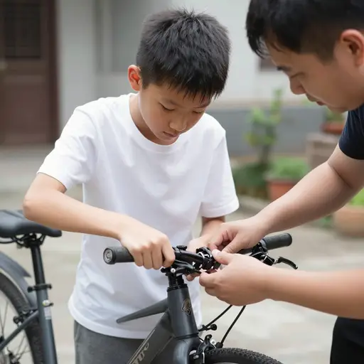 我昨天修理了自行车。