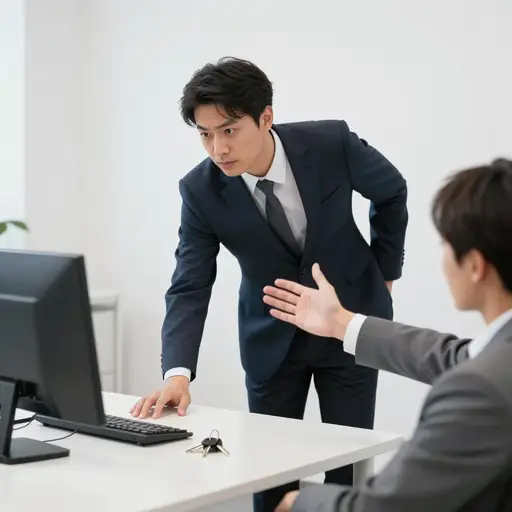 等一下！我想你把钥匙落在这里了。
