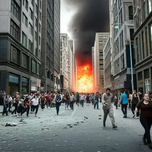 恐怖分子在市中心制造了爆炸事件，造成多人伤亡。