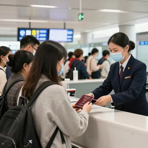 登机前，所有旅客都需要出示护照。